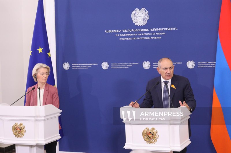 Пашинян обсудил с фон дер Ляйен энергетику и транспорт: Ереван заинтересован в проектах ЕС