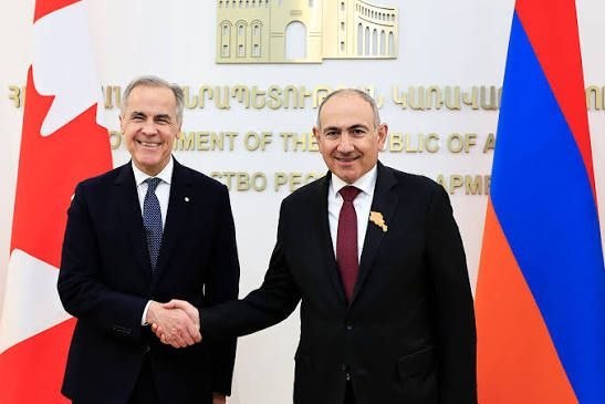 Никол Пашинян поздравил Марка Карни с Днём Канады